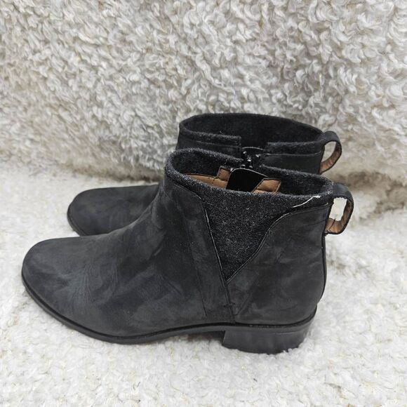 Vionic Joslyn Weather Resistant Black Leather Ankle Boots sz 7.5 - Picture 4 of 9